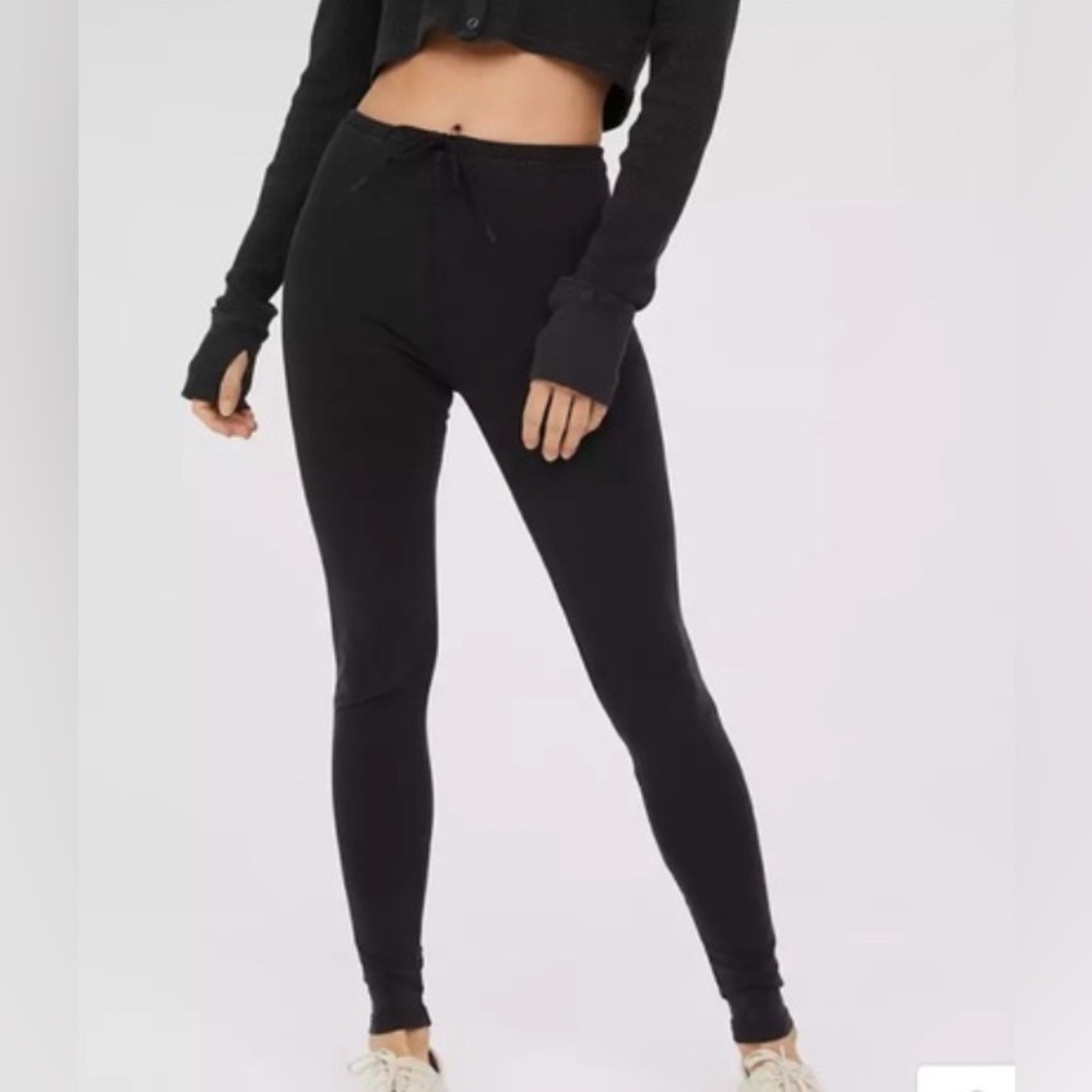 💙4/$16 Arie drawstring cotton leggings XS